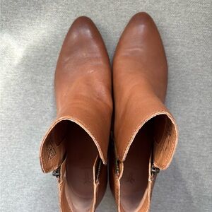 Frye Brown Leather Ankle Boots